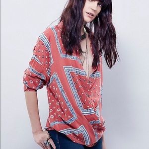 Free people Little Secrets button down.